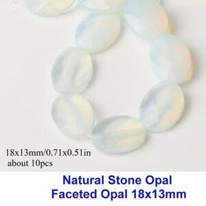 Natural Stone Opal Faceted Opal 18x13mm